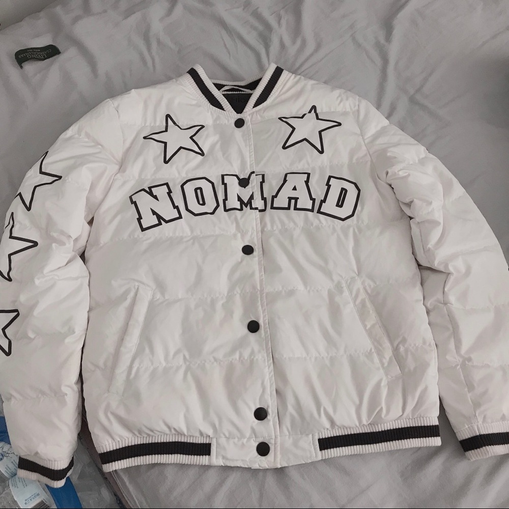 Winter white puffer jacket down jacket